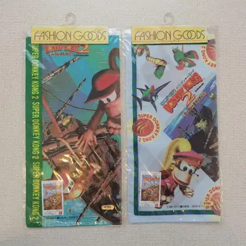 [ 당시물 ] 슈퍼 돈키콩 2 손수건 헤이세이 레트로 레어 닌텐도