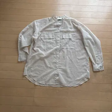 UNITED ARROWS 시어 노카라 긴팔 셔츠