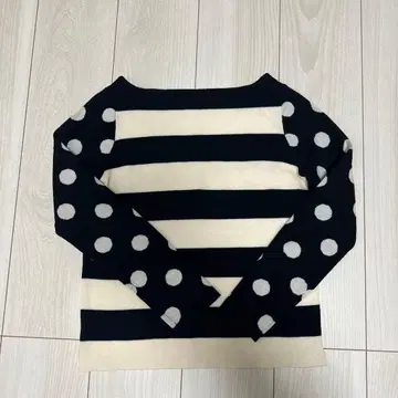 IENA(이에나) x ERIC BERGERE 콜라보 보더도트 니트