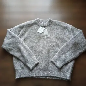 택 포함 index 그레이 라메 니트 스웨터 L 사이즈