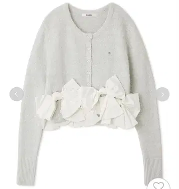 SNIDEL 리본 모티브 가디건 IVR