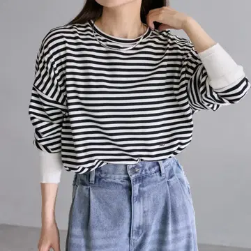 퓨어세신 다용도 레이어드 티셔츠 보더