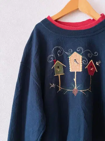 레이어드 스타일 맨투맨 새 미국 빈티지 의류