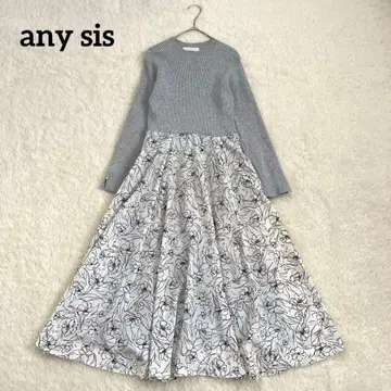 애니시스 [세탁 가능] 플라워 프린트 도킹 원피스 애니시스