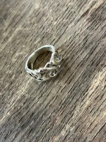 실버 장식적인 문양 빈티지 반지