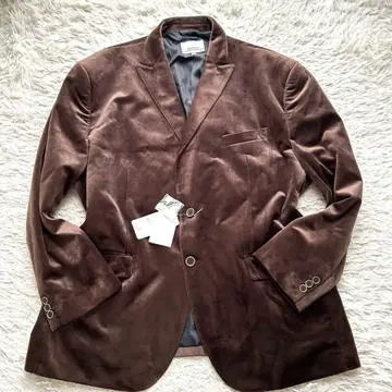 레어 5L [ 미사용 새상품 ] UNITED 벨로아 테일러드 자켓 브라운