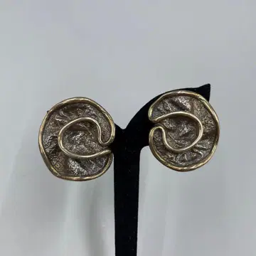 23 빈티지 금속 수지 NSBARON 골드 곡선 귀찌