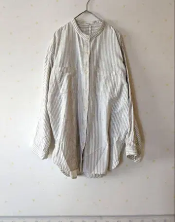 스튜디오 클립 기모 밴드 카라 셔츠