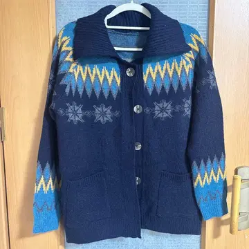 여성용 네이비 가디건