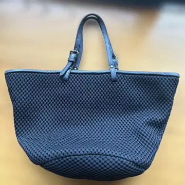 블랙 메쉬 토트백