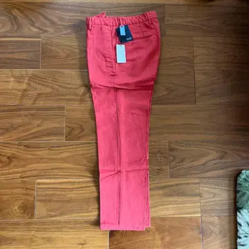 INCOTEX 슬림핏 치노 팬츠 레드