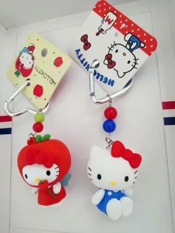 헬로키티 마스코트 카라비너 2개 세트