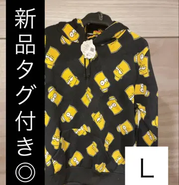 [택 포함 새상품] 심슨 올 패턴 후드티 후디 L 사이즈