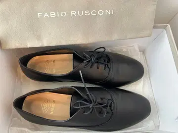 [새상품] 파비오 루스코니 레이스업 슈즈 37하프 블랙 별주