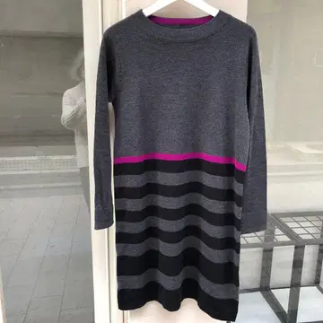 SONIA RYKIEL 스트라이프 긴팔 원피스 사이즈 40 새상품급