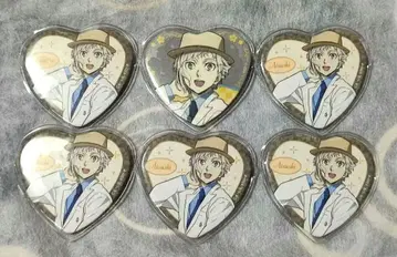 문호 스트레이독스 나카지마 아츠시 로프트 하트형 캔뱃지 6개 세트