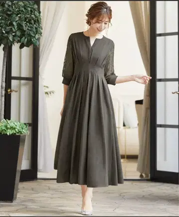 GIRL 포멀 드레스 카키 XL 2L