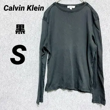 새상품급 해외 구제 의류 [Calvin Klein] 블랙 긴팔 티셔츠 S