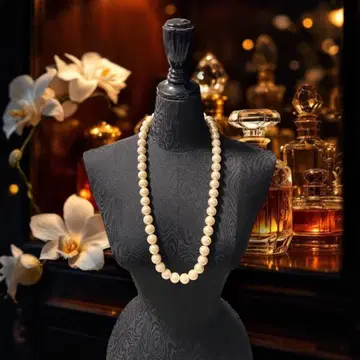 YLANG YLANG 페이크 대형 펄 목걸이 럭셔리 로고