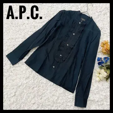 A.P.C. 아페쎄 프론트 턱 프릴 셔츠 프릴 탈부착 가능