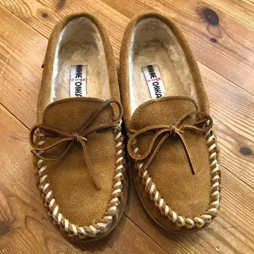 MINNETONKA 브라운 모카신 24cm