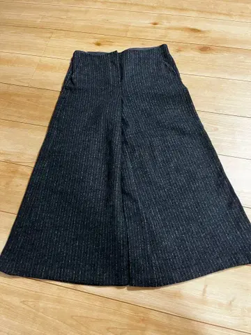 Theory 와이드 팬츠 사이즈 2 다크 그레이 스트라이프