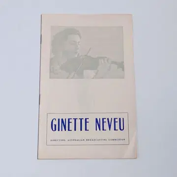 [ 프로그램 ] 1948년 호주 투어 콘서트 지네트 느뵈