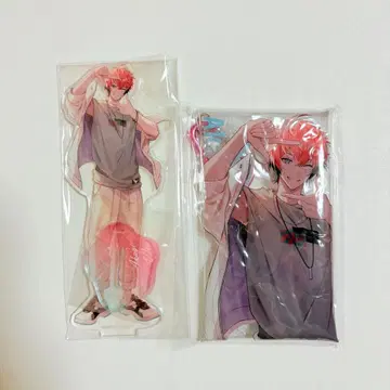 니지산지 아카기 웬 바닷가 복권 아크릴 스탠드 멀티 파우치