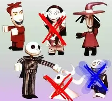 3종 나이트메어 비포어 크리스마스 박스 피규어 컬렉션