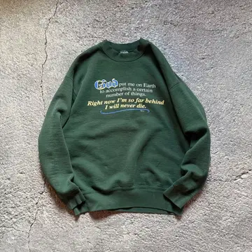 90's Message print sweat