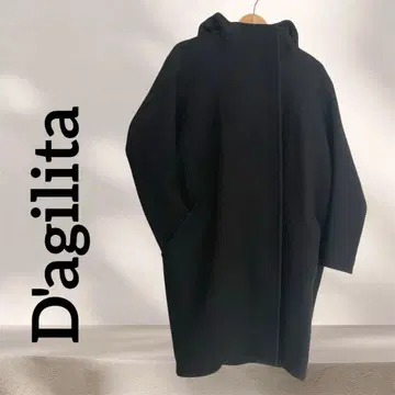 D'agilita 블랙 코트 롯폰기 힐즈 구매 코쿤 실루엣 완판 새상품급