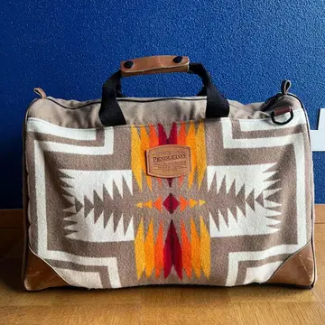 Pendleton 울 보스턴 백 치프 조셉 패턴 네이티브 무늬