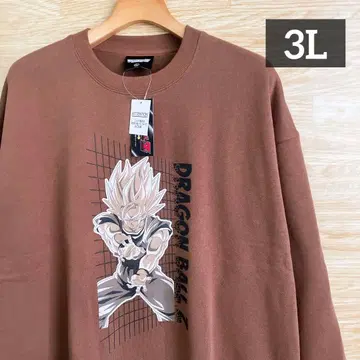 드래곤볼 속기모 트레이닝복 맨투맨 브라운