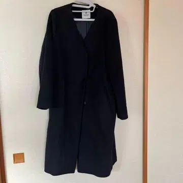 nano UNIVERSE 네이비 롱 코트