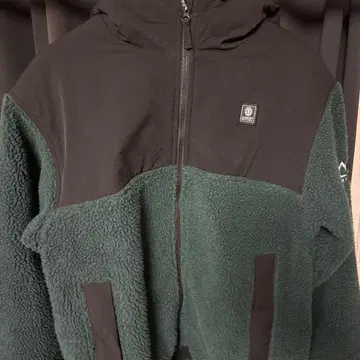 ELEMENT 플리스 자켓 M 사이즈 그린/블랙