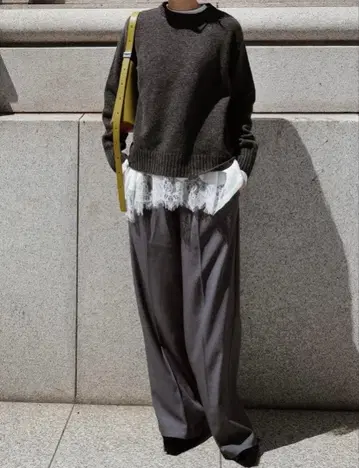 마차트 machatt 레이스 롱T drawer yori