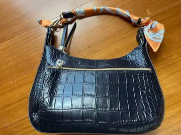 블랙 크로커다일풍 숄더백