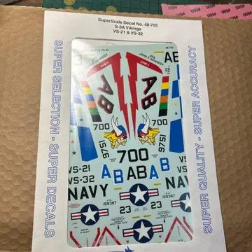 S-3A Vikings 데칼 48-755 VS-21 VS-32 미개봉