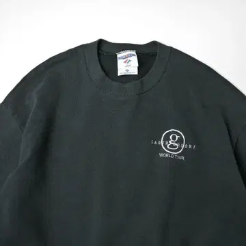 USA제 빈티지 GARTH BROOKS 자수 로고 맨투맨 블랙 구제 의류