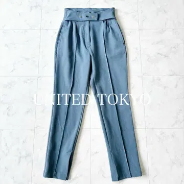 유나이티드 도쿄 UNITED TOKYO 카머 벨트 스키니 팬츠