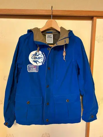 CAMP7 파란색 마운틴 후드티