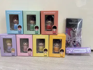 나니와단시 손가락 인형 7개 키링 고무 밴드 세트