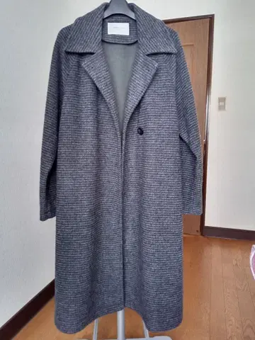 OPAQUE.CLIP 체크 무늬 롱 코트