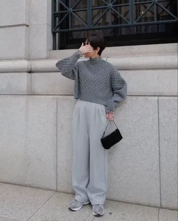 machatt 마차트 라무즈울 로우게이지 니트