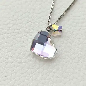 SWAROVSKI 스와로브스키 목걸이 하트 나비 크리스탈