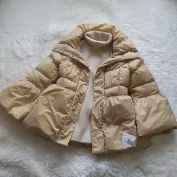 [ 새상품 ] FENNEL 다운 자켓 스탠드 카라 페플럼 38