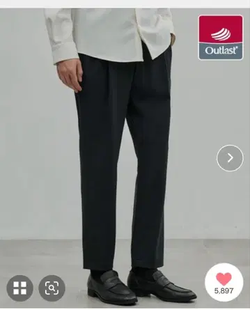 UNITED TOKYO 아웃라스트 2턱 슬랙스 체온 조절 기능 사이즈 3