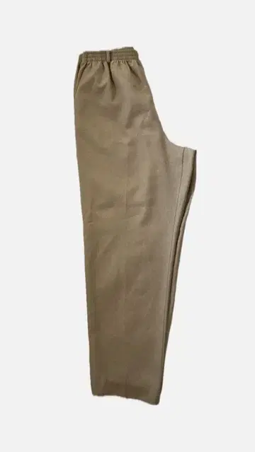 베이지 슬랙스 허리밴딩