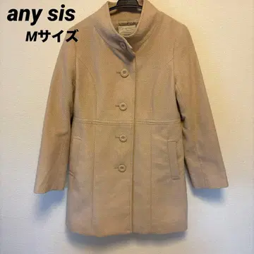 any sis 하이넥 하프 코트 베이지 M 사이즈