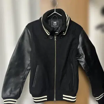 BEAMS HEART 바시티 자켓 블랙 S